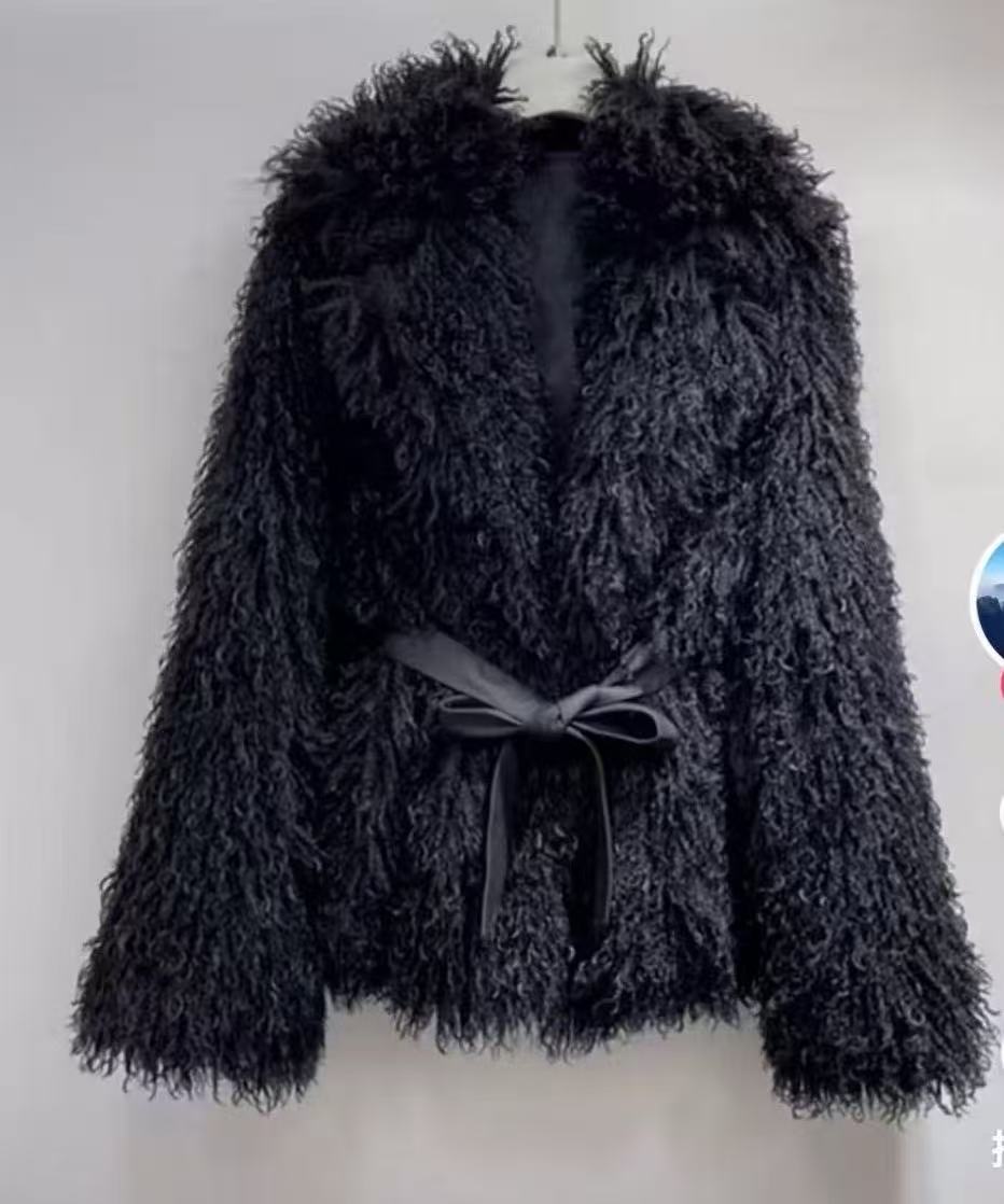 Wool Coat Peacoat - Płaszcze z futra damskie jesień zima