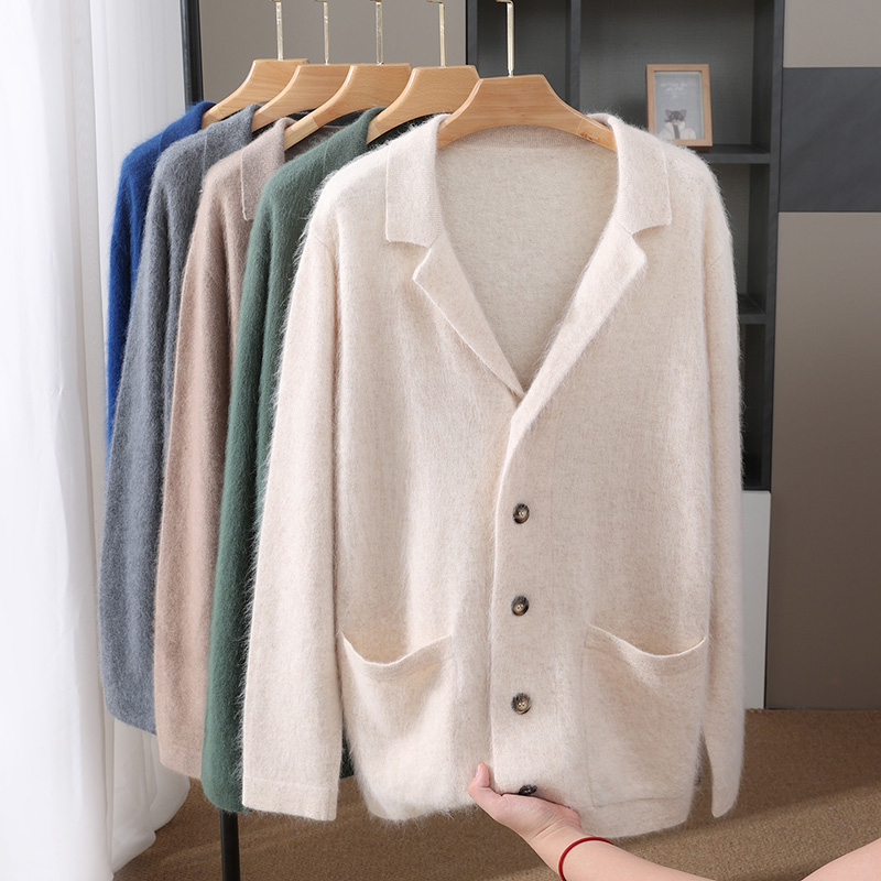 Nowy kardigan męski z wełny no – Wool Coat Peacoat recenzja i cena
