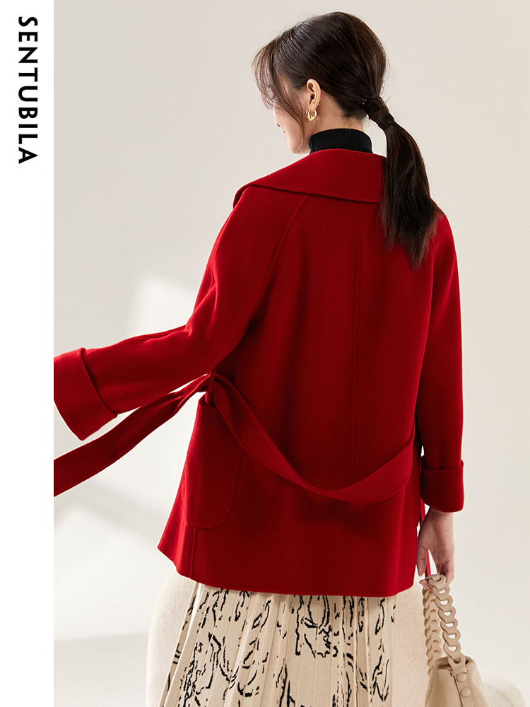 SENTUBILA Damskie zimowe płasz – Wool Coat Peacoat recenzja i cena