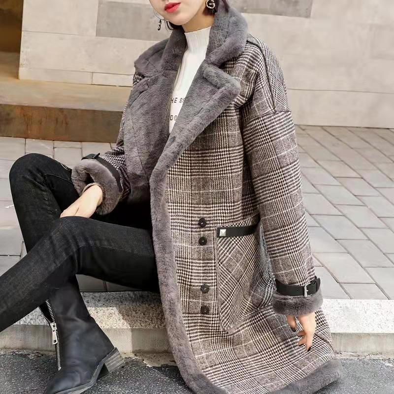 Ciepły zimowy płaszcz z pluszu – Wool Coat Peacoat recenzja i cena