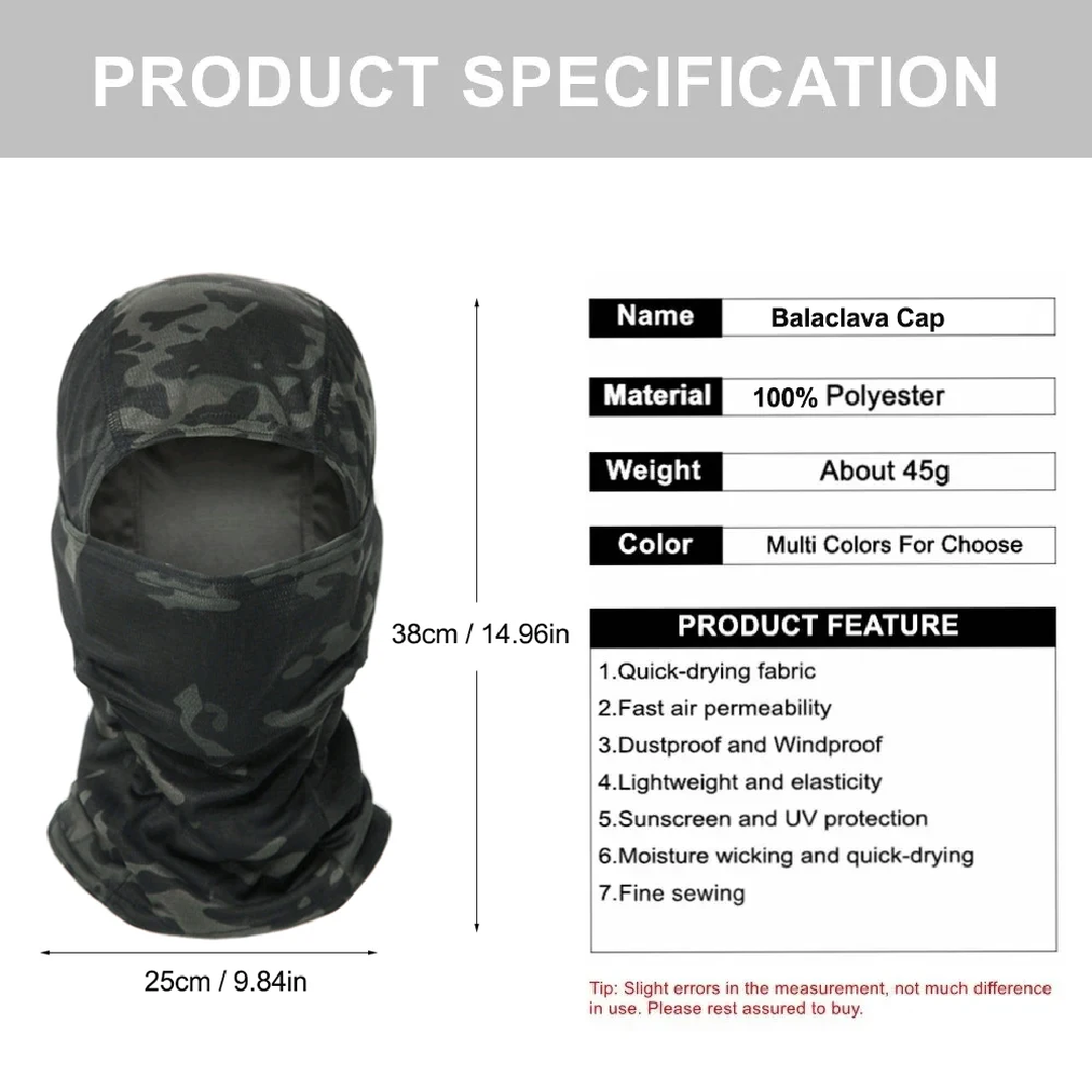 Kominiarka kamuflażowa, czapka – Balaclava Ski Mask recenzja i cena