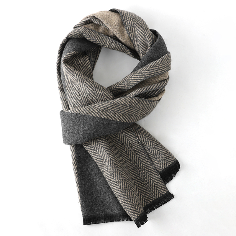 Luksusowy zimowy męski szal sz – Wool Scarf Men recenzja i cena
